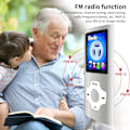 Miniatyrbild 4 av 4: MP3/MP4 bärbar spelare, 1,8 tum LCD-skärm, maxstöd 64 GB, silver