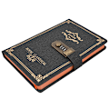 Miniatyrbillede 2 af 10: Multifunktionel europæisk retro kodeord notesbog dagbog planlægger notesblok skoleartikler 130 ark sort