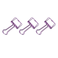 Miniatyrbillede 6 af 10: 30 stk. Wire Binder Clips Metalbelægning Rustfrit Stål Papirklemmer til Dokument Scrapbog Kvitteringer Lilla