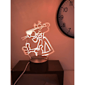 Miniatyrbild 3 av 6: Rosa Pantern lampa 3D Illusion Nattljus, Fjärrkontroll Tab