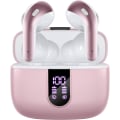 Miniatyrbild 1 av 7: Bluetooth-hörlurar Trådlösa Öronproppar 60H Uppspelning LED-strömdisplay Hörlurar med Trådlöst Laddningsfodral IPX5 Vattentäta In-Ear-hörlurar med M Pink