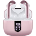 Pikkukuva 1 / 7: Bluetooth-kuulokkeet True Wireless -nappikuulokkeet 60 tunnin toistoaika LED-virranäyttö Kuulokkeet langattomalla latauskotelolla IPX5-vedenpitävät korvanappikuulokkeet M:llä Pink