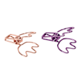 Miniatyrbillede 2 af 10: 100 stk. Binder Clips Rose Gold Lilla Krone Form Stærk Klemmekraft Papirklemmer Hule Binder Clips til Billetter