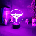 Miniatyrbild 4 av 7: 3D Luminous Signage Game The Last of Us Nattlampa för Skrivbord