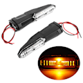 Miniatyrbild 8 av 11: 2 st 12V LED Blinkers Amber Färg Passar Kawasaki Z250 Z800 Z900 Z900RS Z1000 Transparent Lins