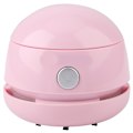 Miniatyrbilde 3 av 10: Mini gjenladbar bærbar skrivebordsstøvsuger støvsamler rengjøringsmaskin (rosa)