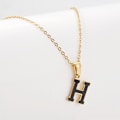 Miniatyrbild 2 av 2: 18k Guldpläterat Halsband med Bokstav, Rostfritt Stål Initial A-Z