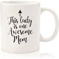 Miniatyrbillede 1 af 4: One Awesome Mom Funny Coffee Mug - Bedste Morsdagsgaver til Mor, Kvinder - Unik