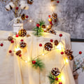 Miniatyrbild 4 av 5: Dazzle Bright Tallkottar Julgransljus, 20 LED-lampor