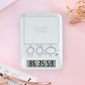 Miniatyrbilde 3 av 4: Kjøkken Timere for matlaging med nedtelling og opptelling, studietimer for klasseromlærere. (Hvit)