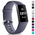 Pikkukuva 1 / 6: Sopii Fitbit Charge 4 / Fitbit Charge 3 / Charge 3 SE -vaihtohihnalle, älykellohihna (Rock Cyan - S)