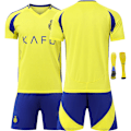 Miniatyrbillede 1 af 5: 24/25 Fodbolddragt til Børn Træningsdragt Fodbolddragt til Drenge, Al-Nassr Fodboldhold Trøje Træningsdragt Shirts Shorts og Strømper XS
