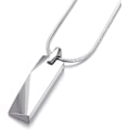 Miniatyrbillede 1 af 6: Tungsten Stål Bar Vedhæng Halskæde til Mænd Tungsten Halskæde 24 Tommer Slangekæde Tungsten silver