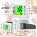 Miniatyrbild 6 av 7: Blodtrycksmätare, Ny handledsdigital BP-manschett Automatisk BP-maskin Stor Tri Bakgrundsbelyst skärm Uppladdningsbar Pulshastighetsövervakningsmätare Handled Blod