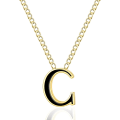 Miniatyrbild 1 av 2: 18k Guldpläterat Halsband med Bokstav, Rostfritt Stål Initial A-Z