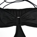 Miniatyrbillede 6 af 8: Up Rygløs Ruched Criss Cross Cutout Korte Kjoler(Sort L)