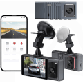 Pikkukuva 1 / 8: Kojelautakamera edessä sisällä, WiFi FHD 1080P HD -kojelautakamera autoille, autokamera sovelluksella, WiFi-kojelautakamera WDR-yönäkötoiminnolla, 24 tunnin pysäköintitilanteen tallennuskojelauta