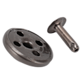 Miniatyrbilde 10 av 10: 18mm Lærnagler Kit Rustfritt Fadeless Holdbart Jern Nagler Stud DIY Lær Nagler Tilbehør for Armbånd Hatter Belter Grå