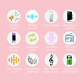 Miniatyrbild 10 av 10: Röstförstärkare Bärbar Uppladdningsbar Bluetooth Röstförstärkare med Trådlös Mikrofon Headset för Lärare Guide Black