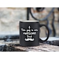 Miniatyrbillede 4 af 4: One Awesome Dad Funny Coffee Mug - Bedste fars dags gaver til far - Unik far