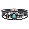 Miniatyrbild 1 av 5: Wekity Constellation Flätad Rep Armband - Punk Legering Läder