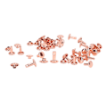 Miniatyrbild 8 av 10: 100 set dubbelsidiga nitar 7x8mm järnläder nitar DIY runda nitar för kläder väskor skobox roséguld