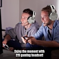 Miniatyrbild 2 av 8: Spelheadset - 3D Surround Sound Hörlurar, Justerbar Brusreducerande Mikrofon, LED-Ljus, Xbox One Headset med Aluminiumram för Nintendo Switch, PC Green