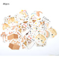 Miniatyrbillede 1 af 8: 46 stk. Album DIY Dagbog Sticker Håndbog Dekoration Mærkat Scrapbooking Planner Sticker (C01054)