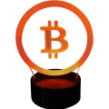 Miniatyrbild 1 av 5: - Bitcoin Merch Clear Bitcoin USB 3D Nattlampa 7 Färg Cha