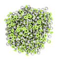 Miniatyrbilde 5 av 10: 500 stk trykknapper i jernmateriale, flate, glatte, lyse overflater, lette, fargerike syknapper YK4/5C22 (fluorescerende grønn)