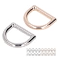 Miniatyrbillede 6 af 10: 120 stk. Metal D-ringe med stærk bæreevne Glattere overflader Guld Sølv Zink Legering D-formet spænde clips til DIY sæder Bælter