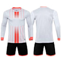 Miniatyrbild 3 av 7: 1 Set Anpassad Fotbollströja Herrar Pojkar Fotbollskläder Set Långärmad Fotboll Uniform Vuxen Målvakt Sport Kostym Barn Träningsoverall white Adult Size M
