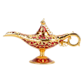 Miniatyrbilde 2 av 10: Metallskåret hul legendelampe hul Aladdin magisk ånd lys ønskepotte dekor (#1)