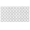 Miniatyrbillede 1 af 11: 50 stk. 1,3 mm AC-kompressor koblings snap ring sort jern præcis pasform til 10S AC-kompressor koblingsaksel