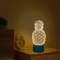 Miniatyrbilde 4 av 8: Ananas nattlys, Rquite Ananas nattlampe for barnerom, 3D optisk illusjonslampe med berøringsbryter
