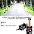Miniatyrbild 10 av 11: 2 st 80W vita LED-strålkastare för bil LED-lampor strålkastare G7 för H8 H9 H11