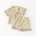 Miniatyrbild 1 av 6: Flickor Pojkar Sommar Pyjamas Set Rutig Söt Pyjamas Set,S