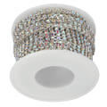Miniatyrbild 4 av 4: 10 meter Rhinestone nära kedjetrim Hög glans glänsande godtycklig klippt Rhinestone klokedja för DIY-hantverk Festdekoration