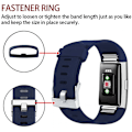 Pikkukuva 3 / 4: Älykello, rannekkeen vaihtohihna yhteensopiva Fitbit Charge 2:n, Classic ja Special -mallien kanssa, säädettävät urheilurannekkeet (Navy-L)
