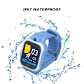 Miniatyrbillede 7 af 9: Børns Smart Watch IP67 Vandtæt Multifunktionel 4G Opkald Stemmebesked Intelligent Ur til Børn Blue