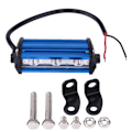 Miniatyrbillede 9 af 10: 9W 4 Tommer 3 LED Spot Beam Arbejdslys DRL Lysstang Lampe til Bil Lastbil Offroad ATV Motorcykel Blå