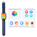 Miniatyrbillede 7 af 8: Smartwatch med iltmåling, opkaldsdisplay, IP68 vandtæt touchskærm og skridttæller Blue