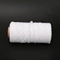 Pikkukuva 3 / 9: 100m / 328,1ft ompelukäsin ompeleminen DIY-käsityö Vintage Braid Cord Jute Twine (valkoinen)