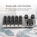Miniatyrbilde 5 av 7: Programmerbar tastatur 3 knotter 15 taster bærbar RGB Bluetooth DIY mekanisk spilltastatur for kontorlaboratorium