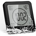 Miniatyrbild 1 av 8: Duschklocka Vattentät, Digital Klocka Timer Klocka med Alarm, Badrumsklocka med Sugkopp, Temperatur Fuktighetsdisplay, 3 Monteringsmetoder Black