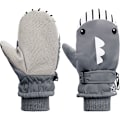 Miniatyrbillede 1 af 5: Børne Vinter Handsker Vandtætte Handsker Varme Fleece Børne Ski Handsker til Drenge Piger, Vinter Varme Handsker til Piger og Drenge Grey M