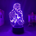 Miniatyrbild 3 av 7: Jujutsu Kaisen Gojo 3D Illusion Nattlampa Smart Touch