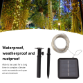 Pikkukuva 6 / 6: 300 LED aurinkokäyttöinen köysivalo, säädettävä, vedenpitävä, kaunis, romanttinen, aurinkokäyttöinen köysivalo puutarhan ja pihan koristeluun 300