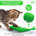 Miniatyrbild 2 av 6: Kattandborste Catnip-leksak - Hållbart hårt gummi - Kattandvård