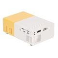 Miniatyrbilde 9 av 10: Mini Projektor 1080p Diffus Refleksjonsavbildning Støtte 23 Språk HD Projektor med Høytalere Gul 100‑240V EU Plugg